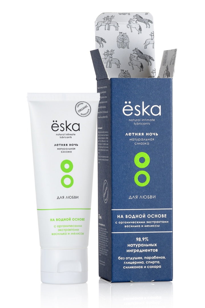 Eska - water-based lubricant Summer Night, 75 ml. Фото 